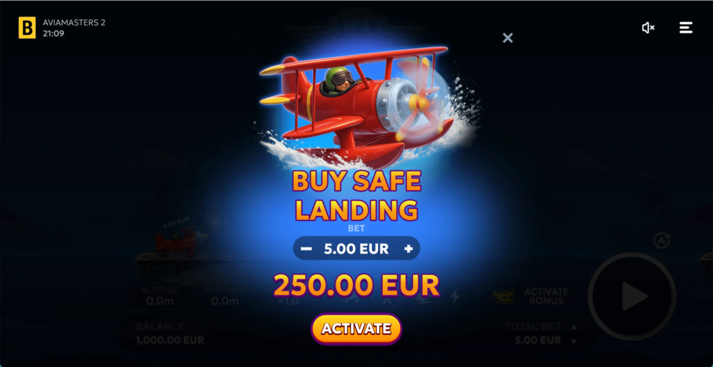 Aviamasters 2 gameplay screenshot — main screen