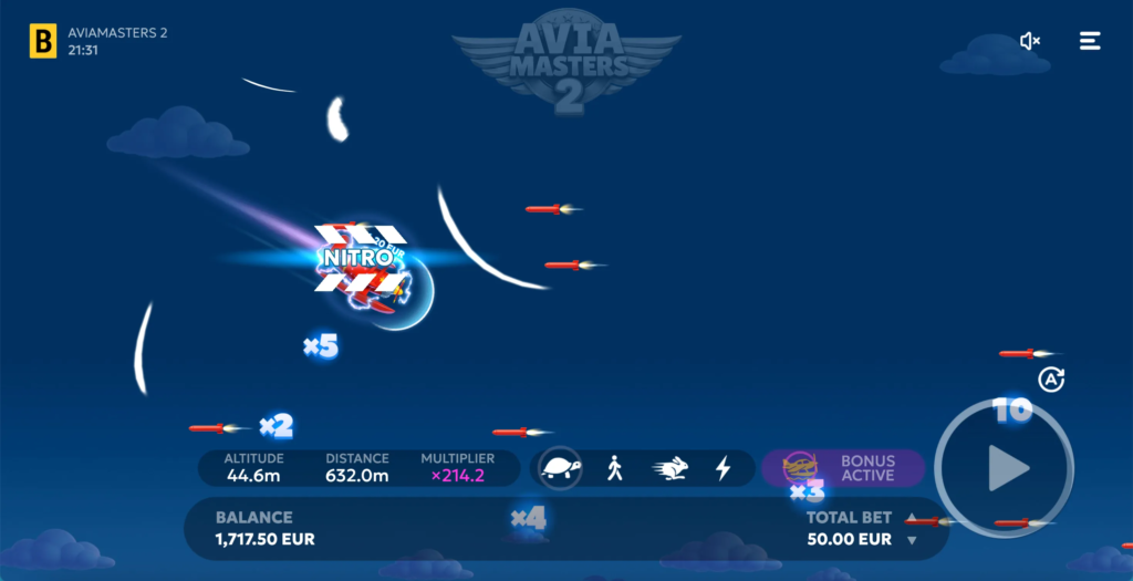 Aviamasters 2 screenshot — multiplier collection